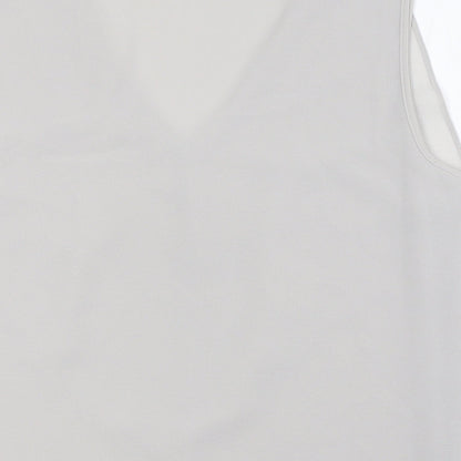 Womens UK Size 16 Dorothy Perkins Grey Camisole Button-Up