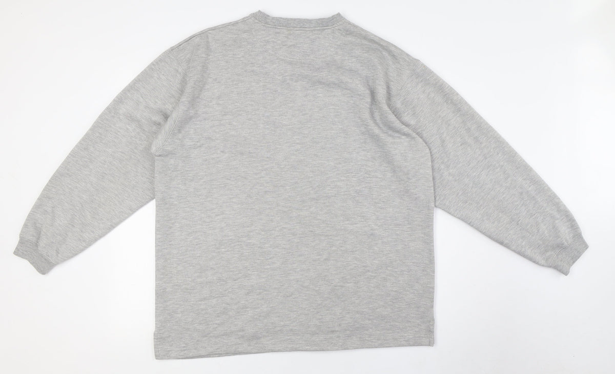 Bloggs Mens Grey Polyester Pullover Sweatshirt Size L
