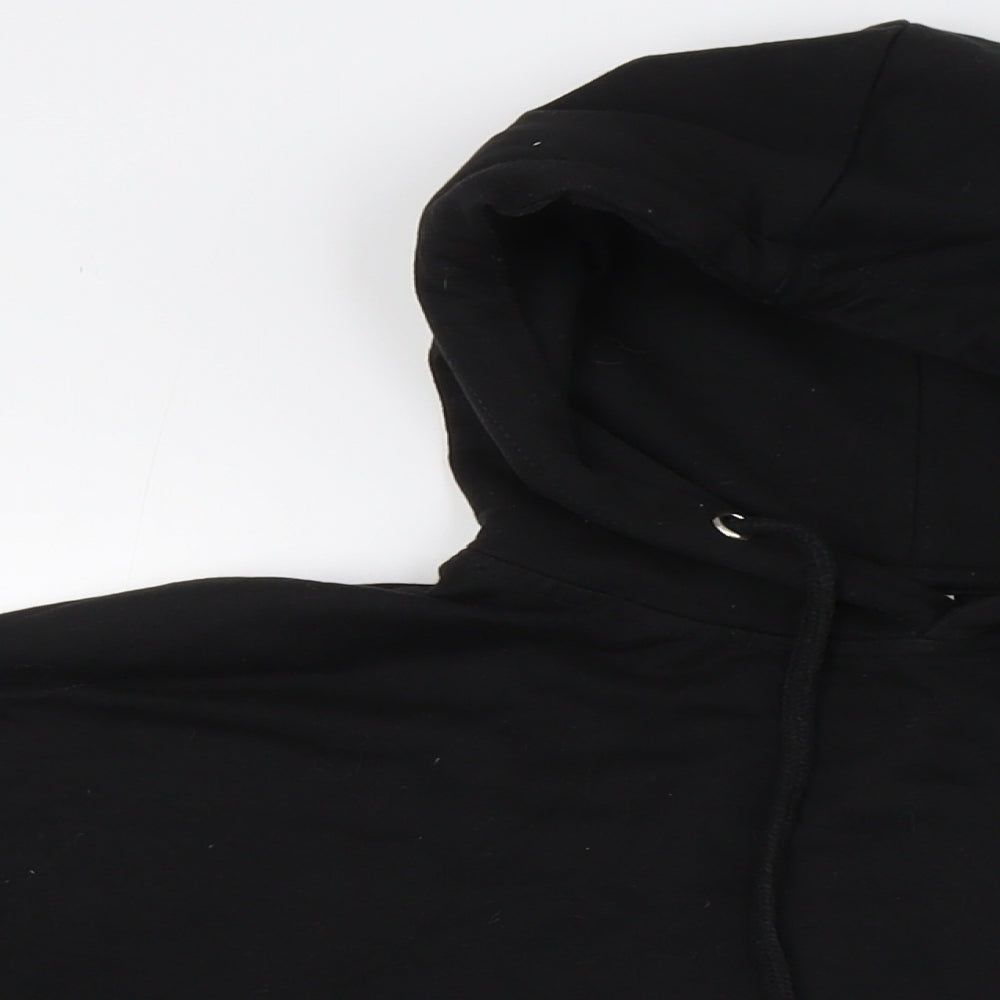 Vioiel Womens Black Cotton Pullover Hoodie Size 20