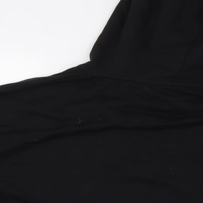 Vioiel Womens Black Cotton Pullover Hoodie Size 20