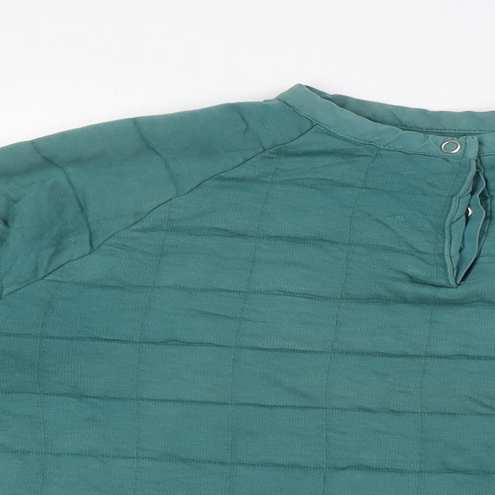 Levi's Girls Green Crew Neck Cotton Pullover Jumper Size S Snap