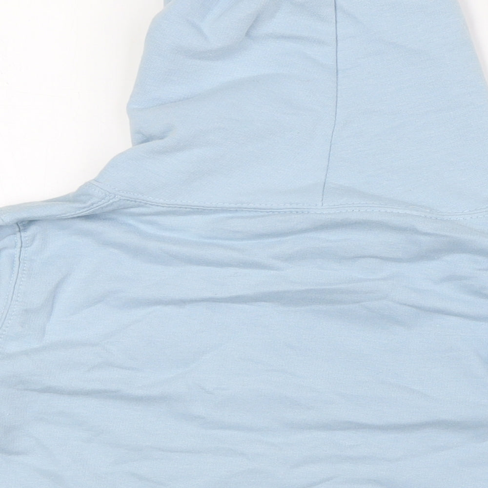 Longsands Girls Blue Cotton Pullover Hoodie Size S