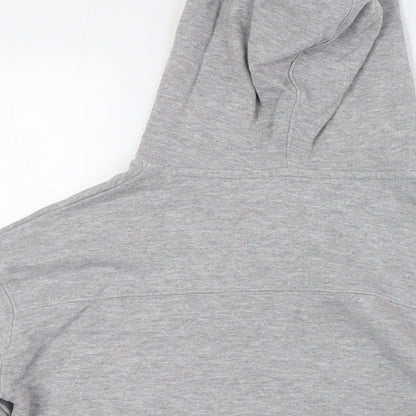 MNG Boys Grey Cotton Full Zip Hoodie Size 10 Years Zip
