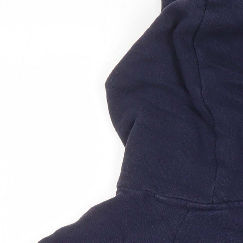 NEXT Girls Blue Cotton Pullover Hoodie Size 9 Years