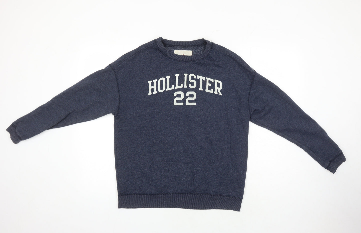 Hollister Womens Blue Polyester Pullover Sweatshirt Size XS