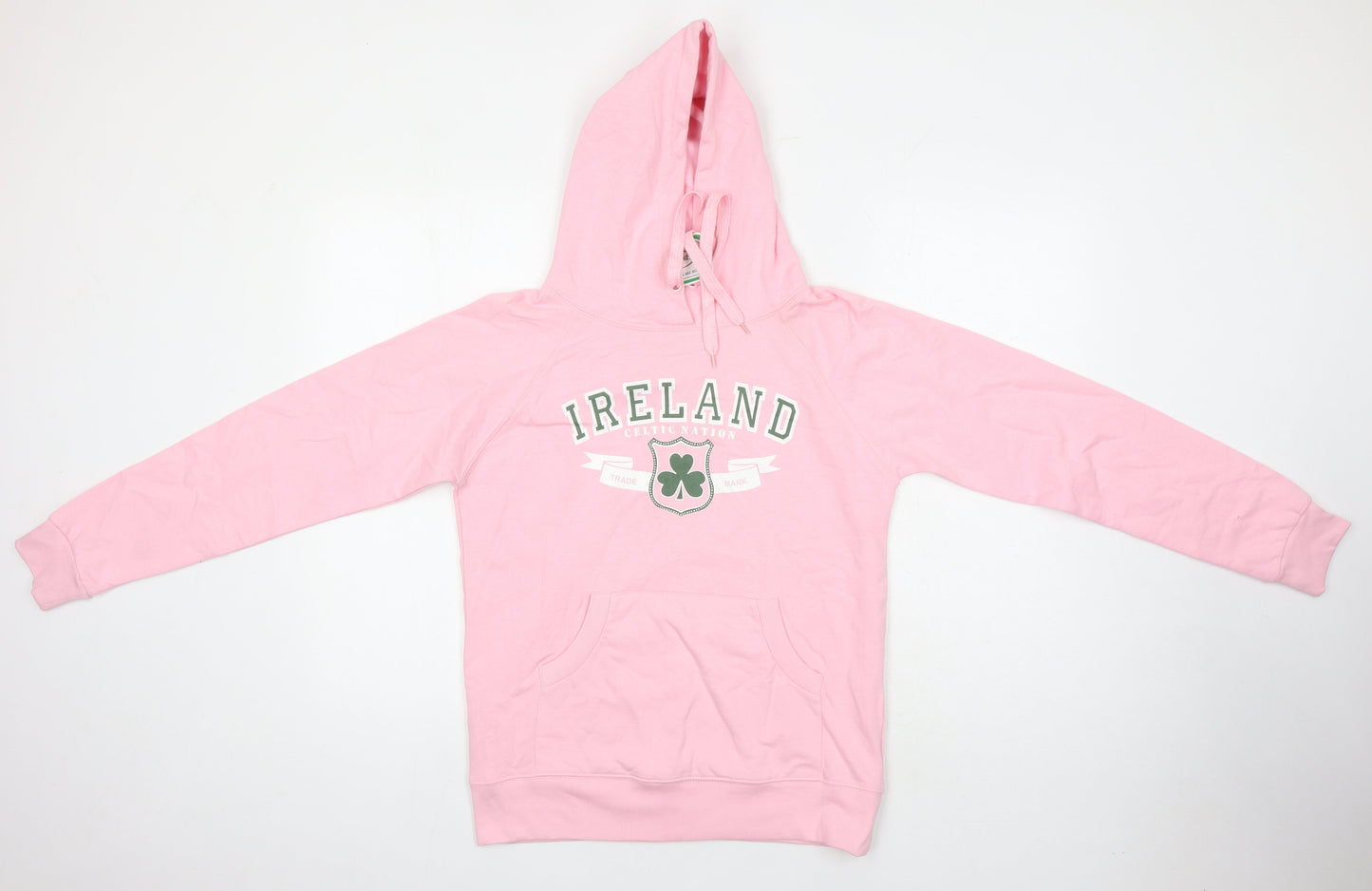 Lansdowne Womens Pink 100% Cotton Pullover Hoodie Size S - Ireland