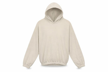Zara Womens Beige Cotton Pullover Hoodie Size M