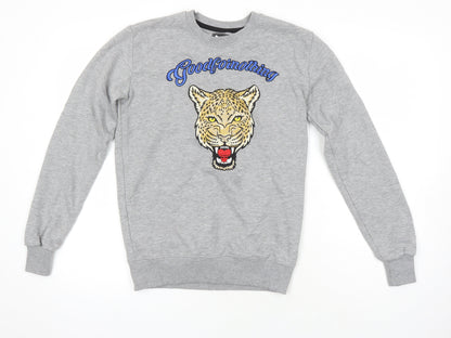 Good For Nothing Womens Grey Cotton Pullover Sweatshirt Size XL