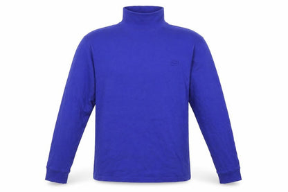 Crane Snow Mens Blue Cotton Pullover Casual Size 38 Mock Neck