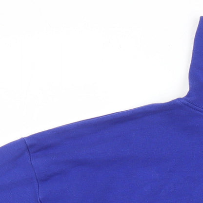 Crane Snow Mens Blue Cotton Pullover Casual Size 38 Mock Neck