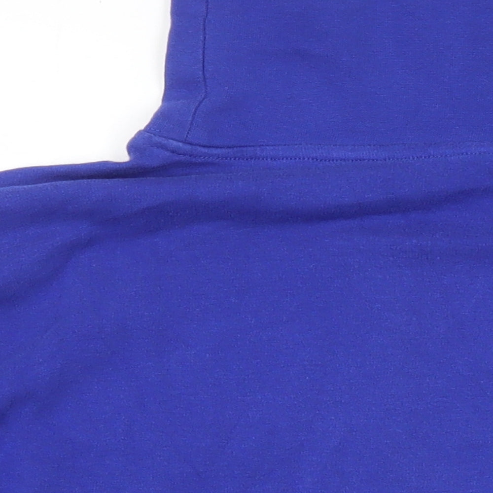 Crane Snow Mens Blue Cotton Pullover Casual Size 38 Mock Neck