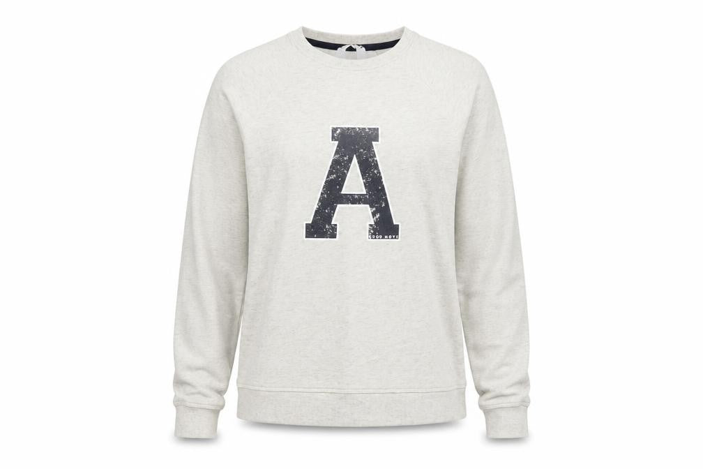 M&S Womens Grey Cotton Pullover Sweatshirt Size 10