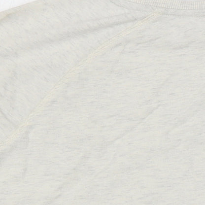 M&S Womens Grey Cotton Pullover Sweatshirt Size 10