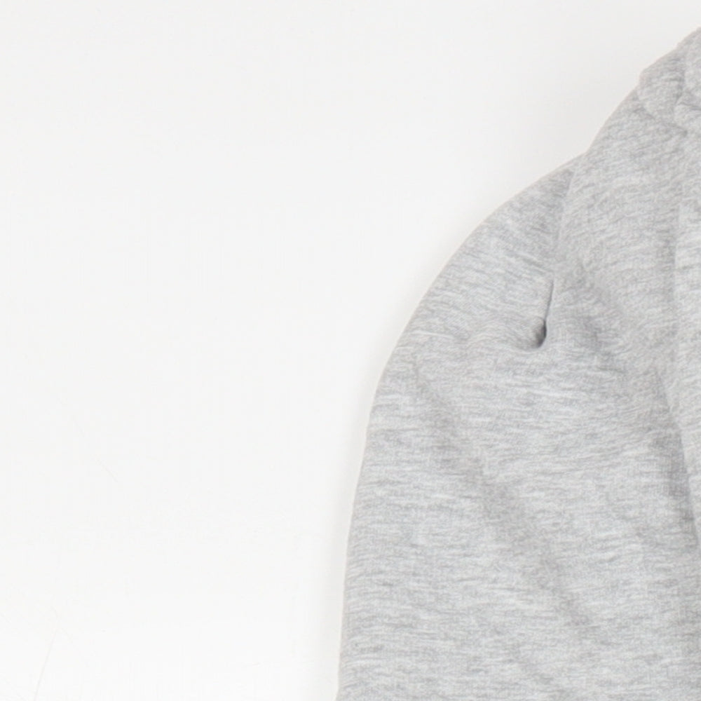 Zara Womens Grey Cotton Pullover Hoodie Size L