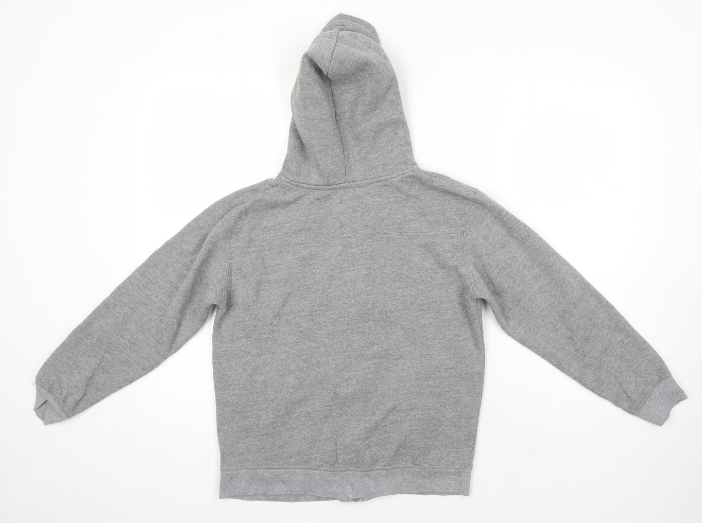 Soul & Glory Boys Grey Cotton Full Zip Hoodie Size 11-12 Years Zip