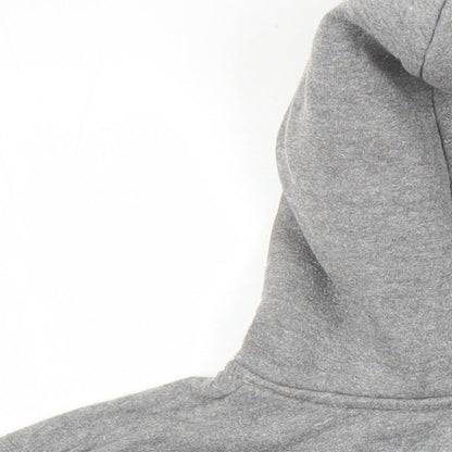 Soul & Glory Boys Grey Cotton Full Zip Hoodie Size 11-12 Years Zip