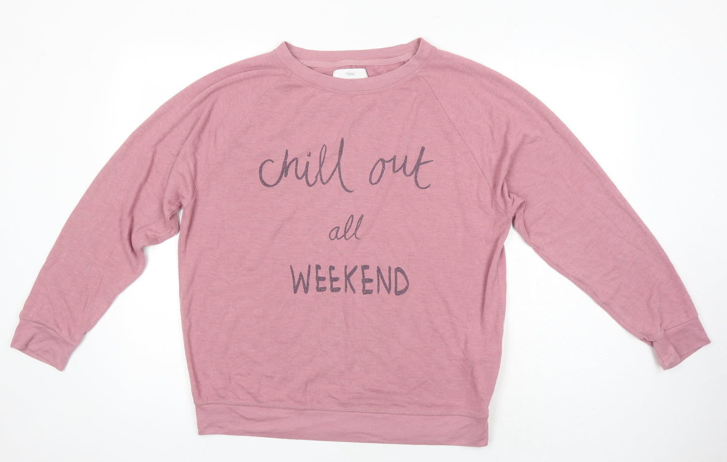 Womens UK Size M NEXT Pink Pullover Sweatshirt