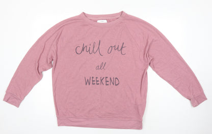 Womens UK Size M NEXT Pink Pullover Sweatshirt