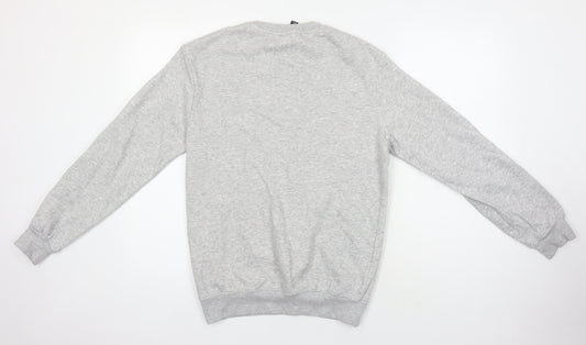 H&M Womens Grey Cotton Pullover Sweatshirt Size XS