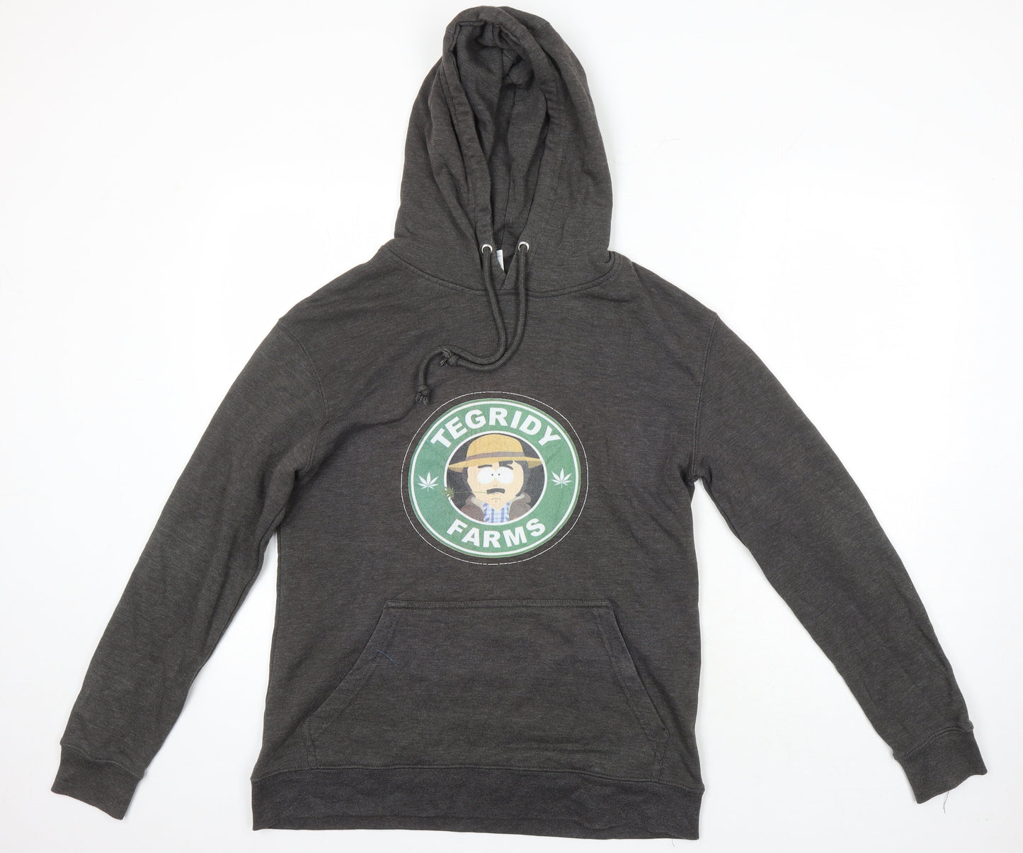 Lane Seven Womens Grey Cotton Pullover Hoodie Size L