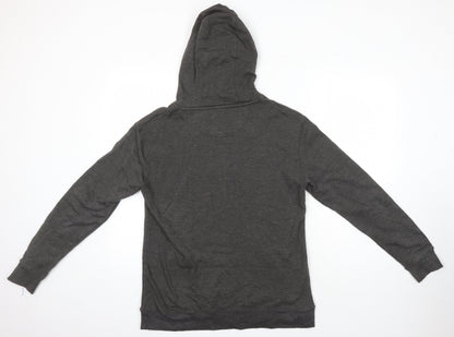 Lane Seven Womens Grey Cotton Pullover Hoodie Size L