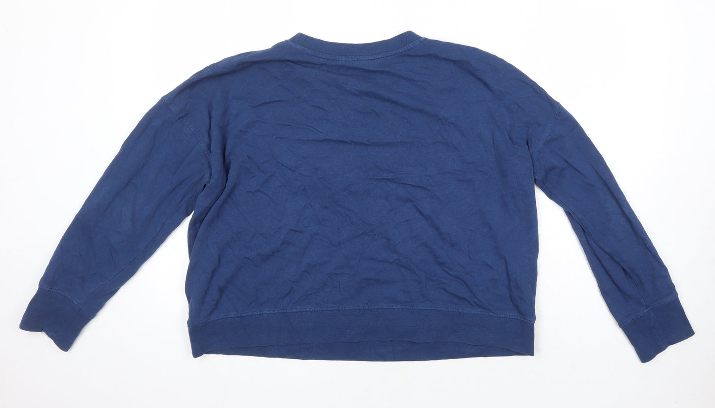 Womens UK Size L John Lewis Blue Pullover Sweatshirt