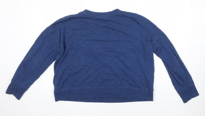 Womens UK Size L John Lewis Blue Pullover Sweatshirt