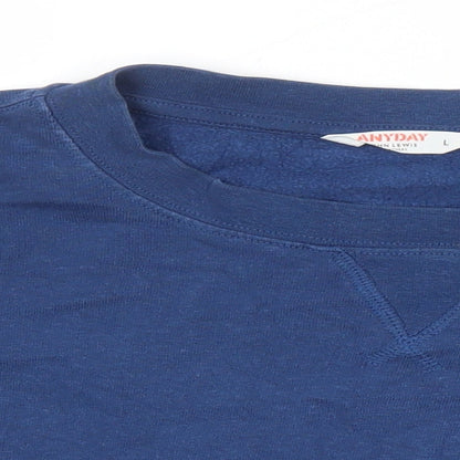 Womens UK Size L John Lewis Blue Pullover Sweatshirt