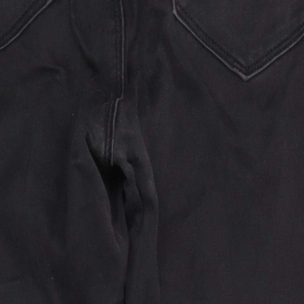 Dorothy Perkins Womens Black Cotton Straight Jeans Size 14 L27 in Regular