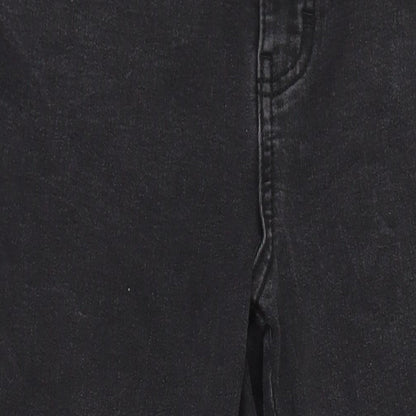 TU Womens Black Cotton Skinny Jeans Size 14 L27.5 in Regular