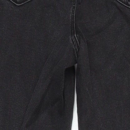 TU Womens Black Cotton Skinny Jeans Size 14 L27.5 in Regular