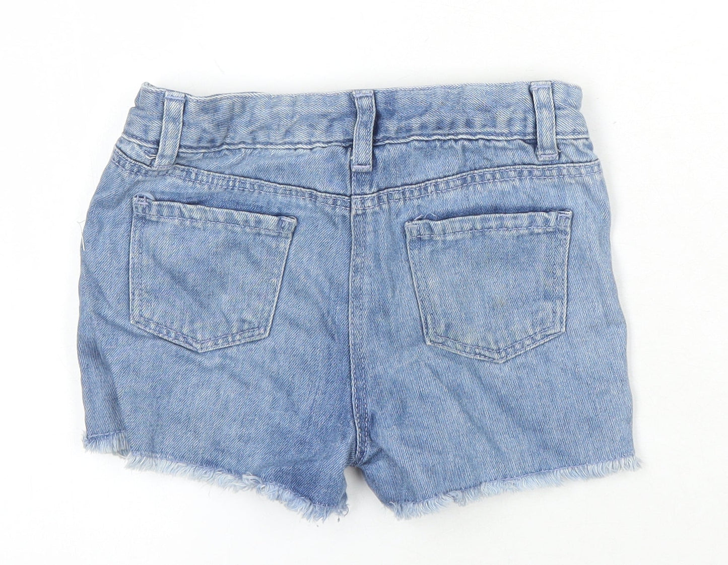 I love girlswear Girls Blue 100% Cotton Hot Pants Shorts Size 6 Years Regular - Sequin Detail