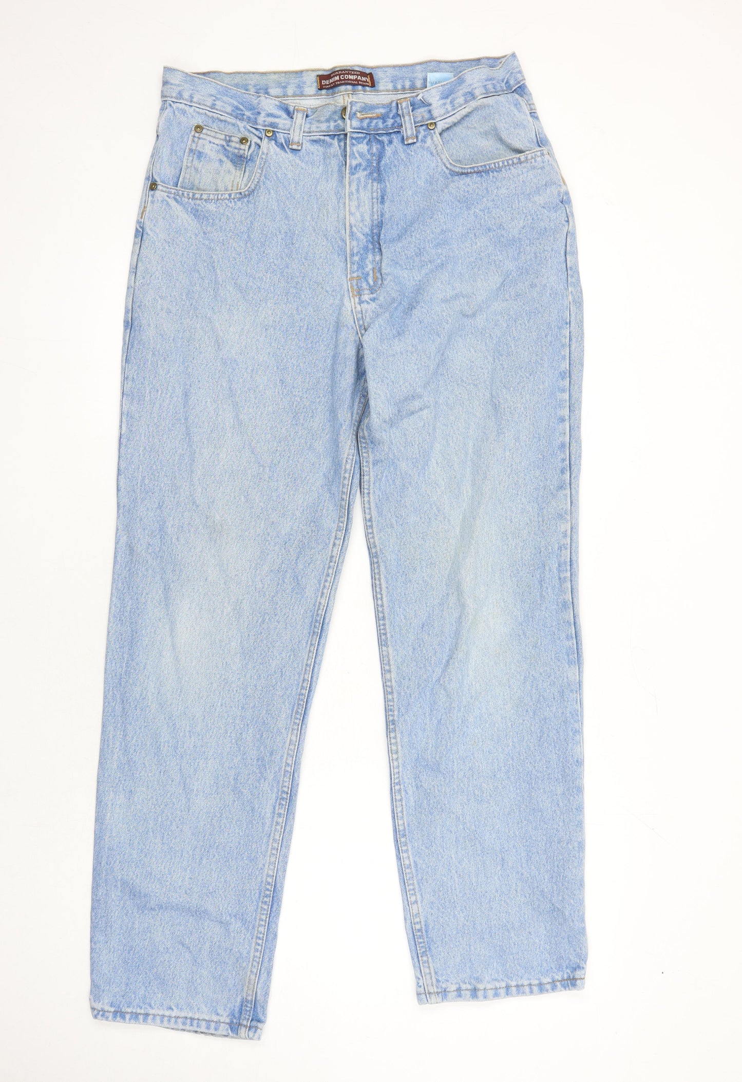 Denim Company Womens Blue Cotton Mom Jeans Size 34 in L27.5 in Regular
