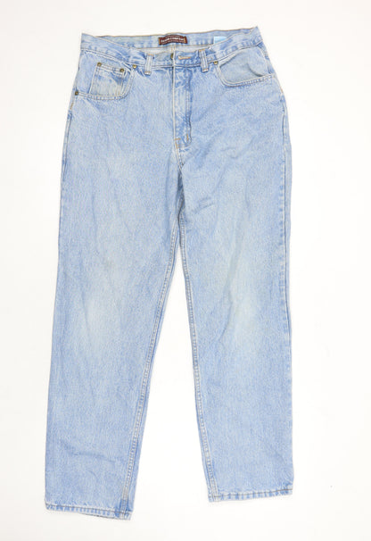 Denim Company Womens Blue Cotton Mom Jeans Size 34 in L27.5 in Regular