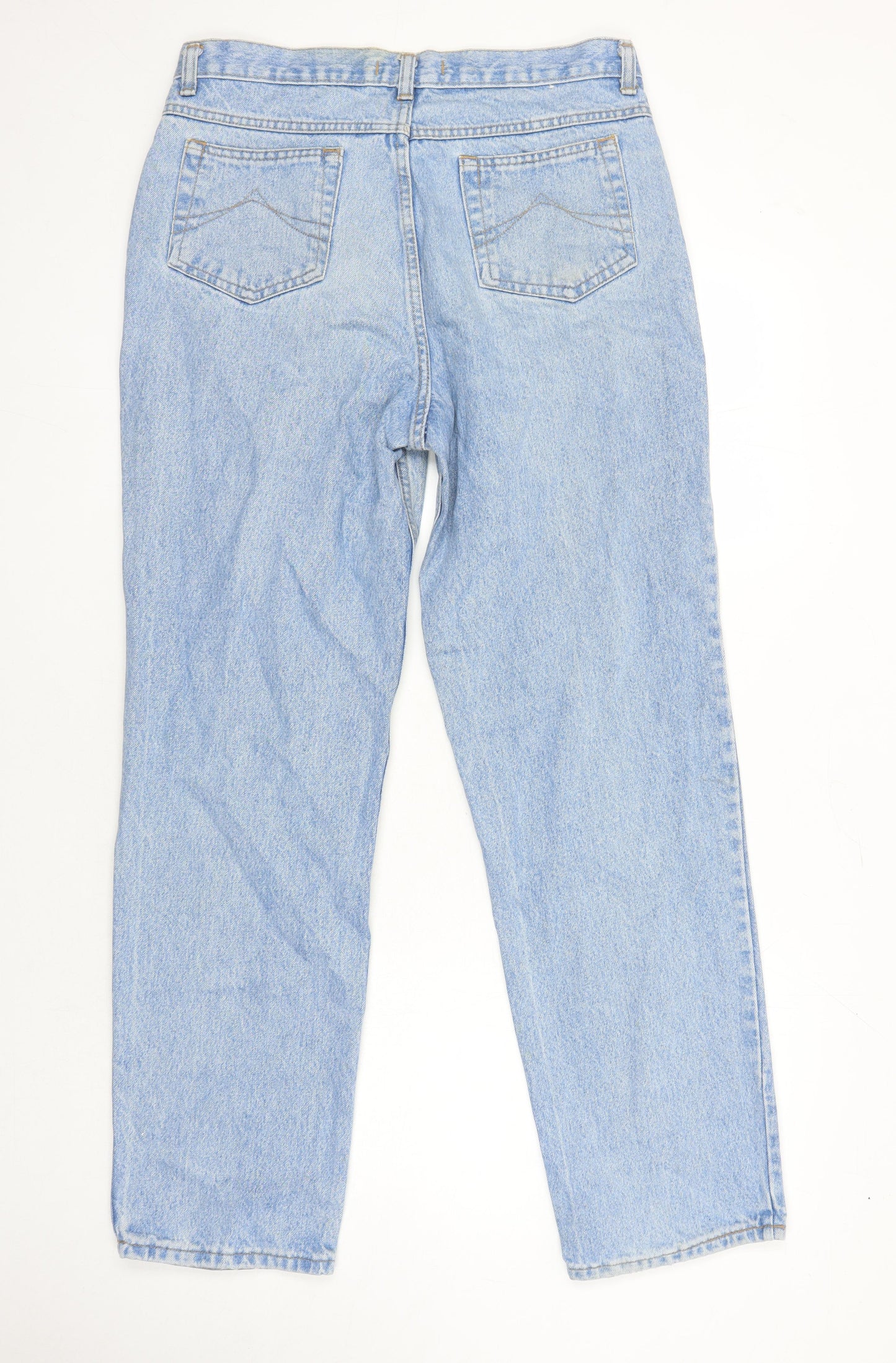 Denim Company Womens Blue Cotton Mom Jeans Size 34 in L27.5 in Regular
