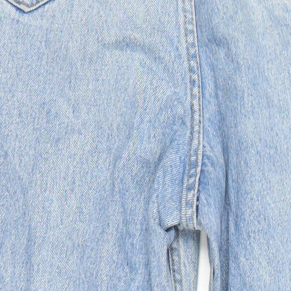 Denim Company Womens Blue Cotton Mom Jeans Size 34 in L27.5 in Regular