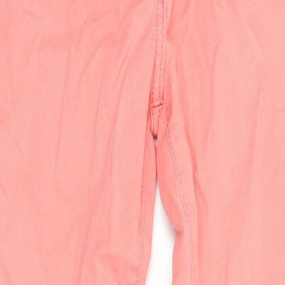 F&F Womens Pink Cotton Skinny Jeans Size 10 L29 in Regular