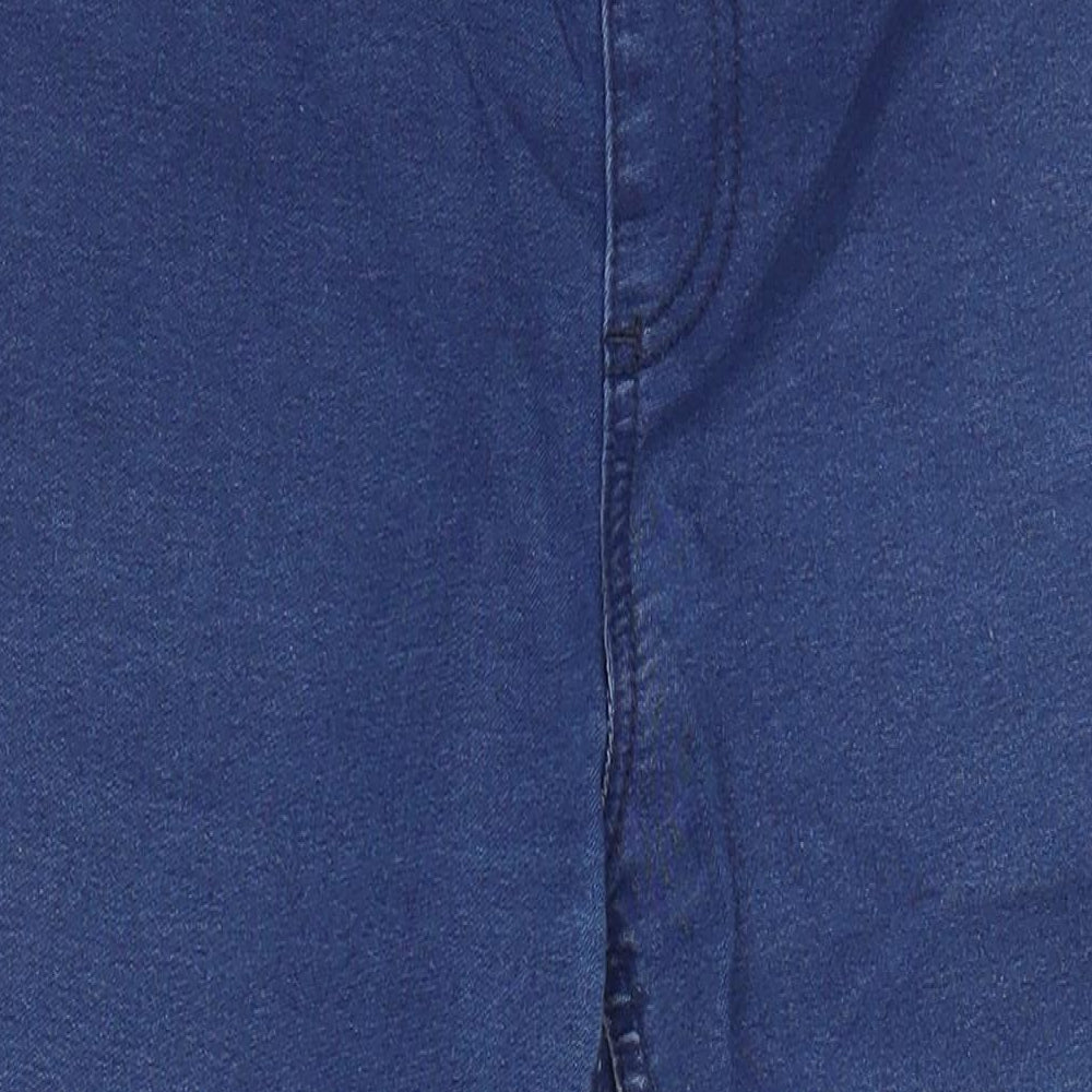 M&S Womens Blue Cotton Jegging Jeans Size 10 L25 in Regular
