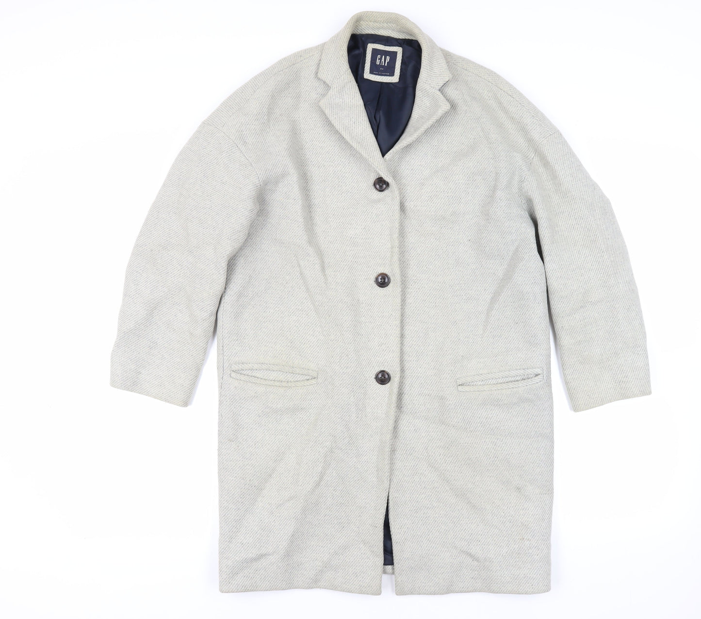 Womens UK Size XS Gap Grey Overcoat