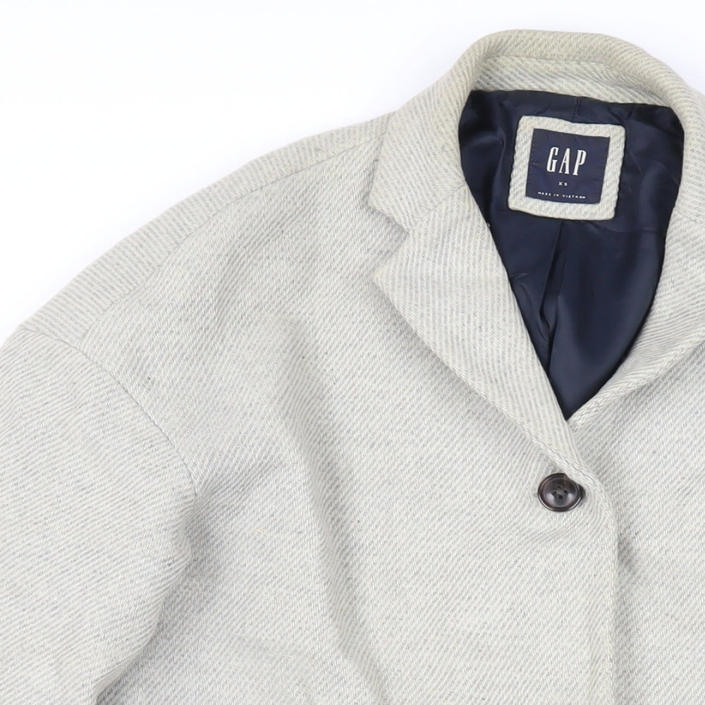 Womens UK Size XS Gap Grey Overcoat
