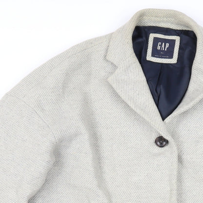 Womens UK Size XS Gap Grey Overcoat