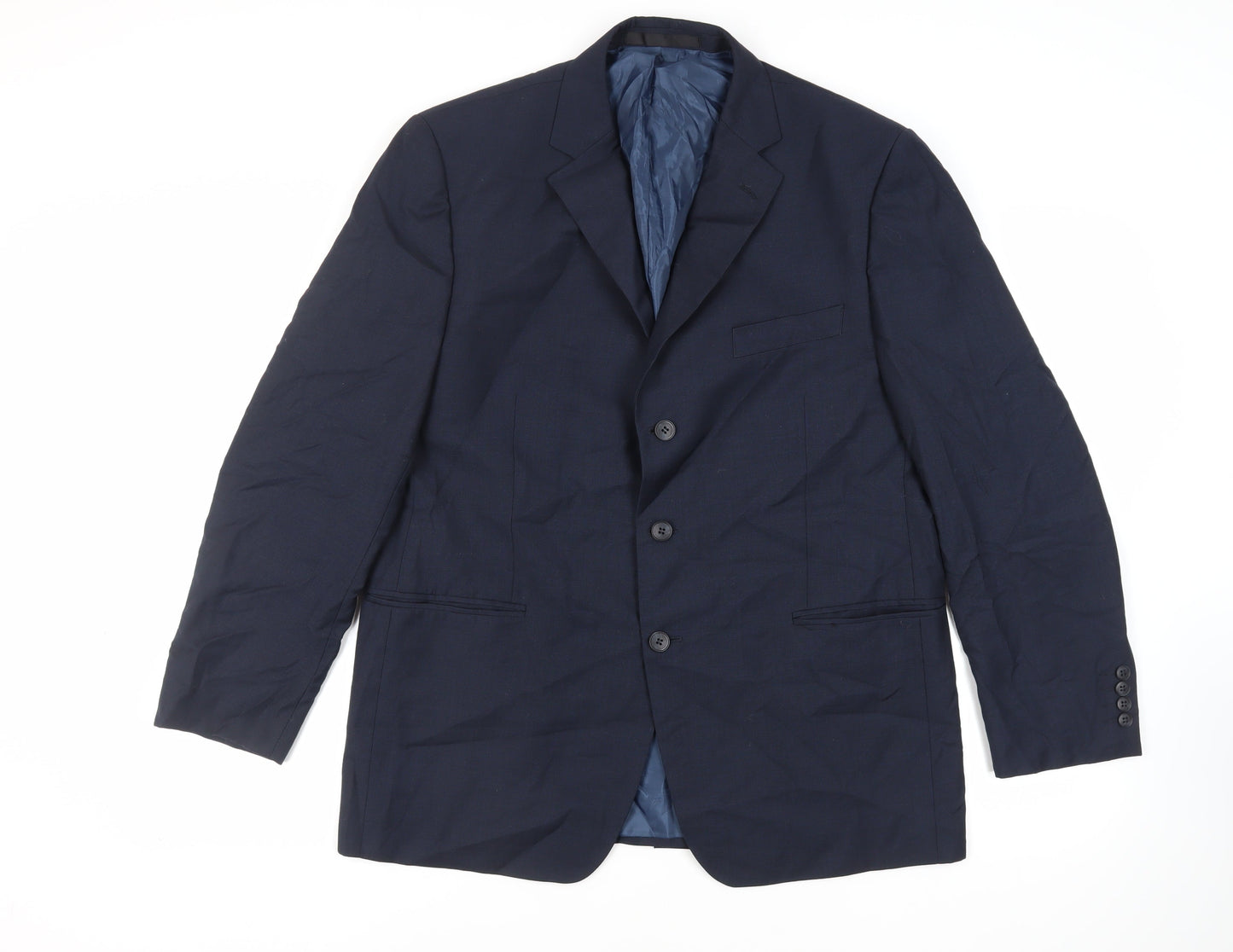 Mens UK Size 44 Marks and Spencer Regular Blue Suit Jacket