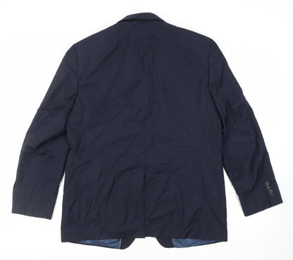 Mens UK Size 44 Marks and Spencer Regular Blue Suit Jacket