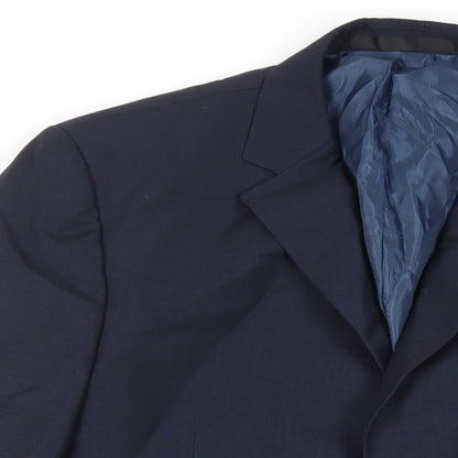 Mens UK Size 44 Marks and Spencer Regular Blue Suit Jacket