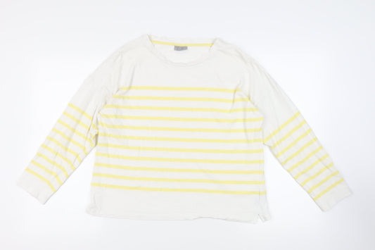 Womens UK Size 14 Oliver Bonas White Basic T-Shirt