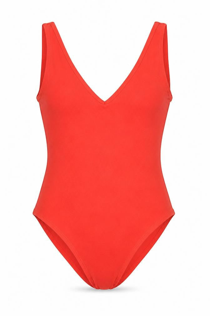 Womens UK Size 12 Miss Selfridge One-Piece Red Bodysuit