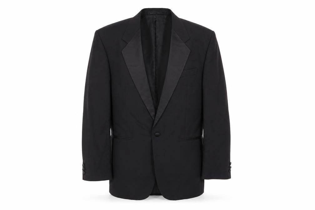 Mens UK Size 40 The Label Regular Black Suit Tuxedo