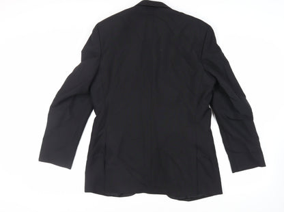 Mens UK Size 40 The Label Regular Black Suit Tuxedo