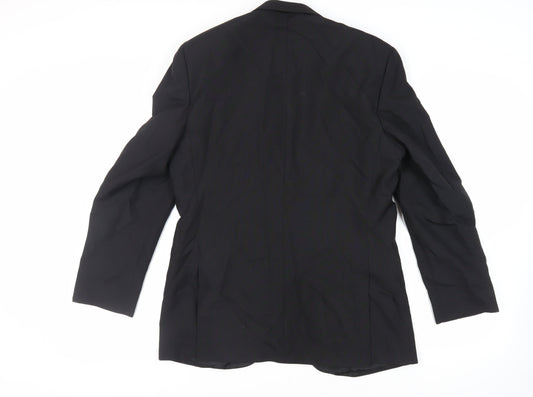 Mens UK Size 40 The Label Regular Black Suit Tuxedo