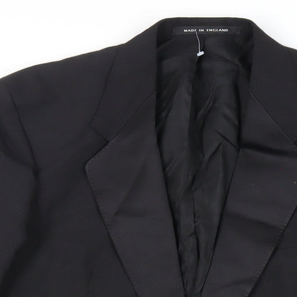 Mens UK Size 40 The Label Regular Black Suit Tuxedo